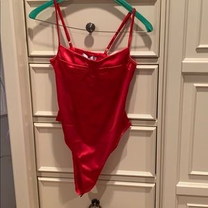 RED BODYSUIT